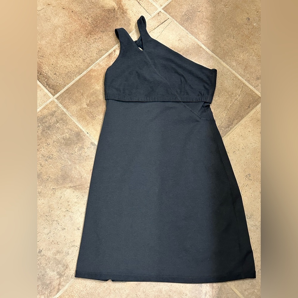 💫Beyond Yoga Spacedye Lost Your Mind Dress, Small, EUC, Black, Asymmetrical - Picture 11 of 15
